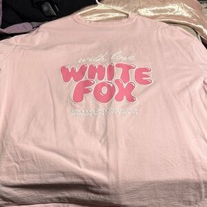 White Fox Boutique Pink Short Sleeve Tee
